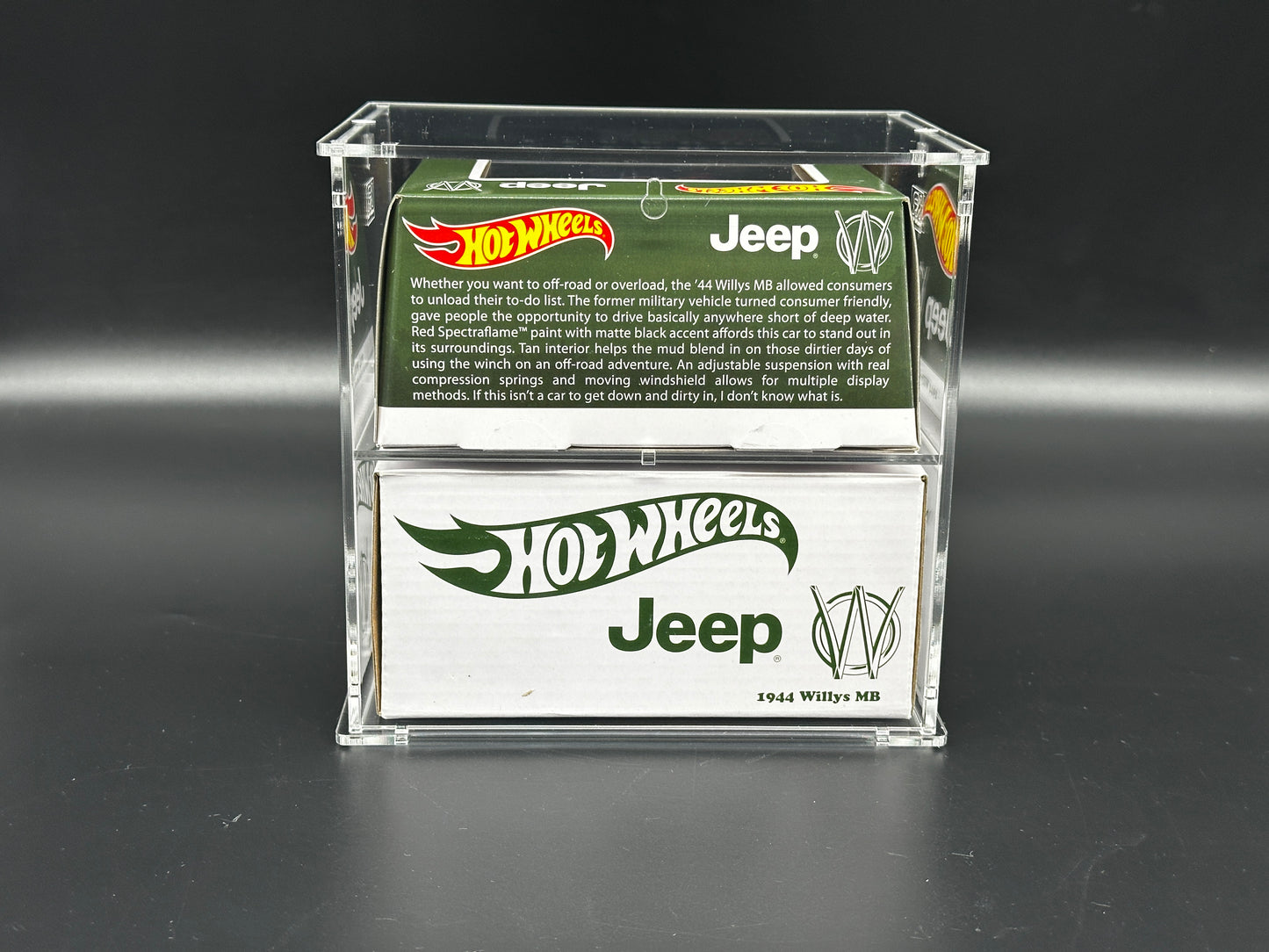 Hot Wheels RLC Big Box 2-Tier Diecast Acrylic Display