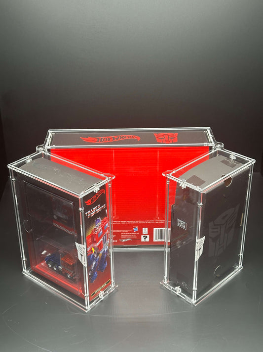 Hot Wheels Transformers RLC Optimus Prime Folding Acrylic Display