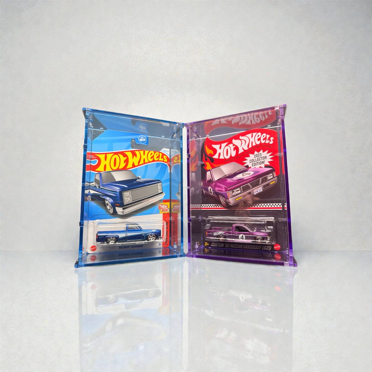 Blue and Purple Edge Glow Mainline Hot Wheels Car Tuned Matchbox RLC 