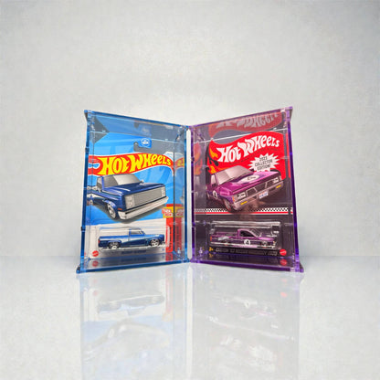 Blue and Purple Edge Glow Mainline Hot Wheels Car Tuned Matchbox RLC 