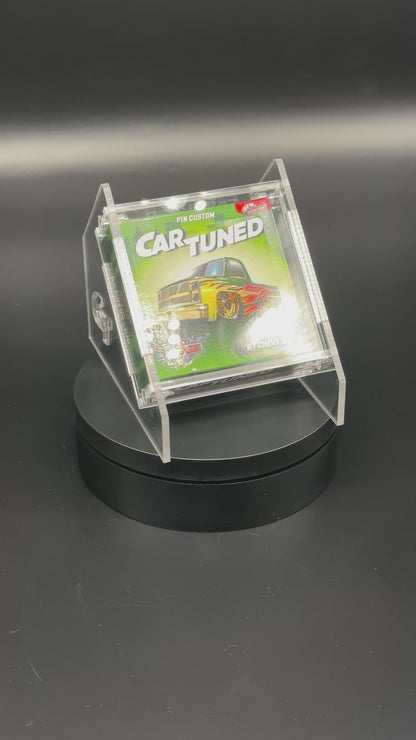 Car Tuned Dinner Custom Pin Acrylic Display